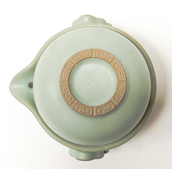 Celadon Teapot & Cup